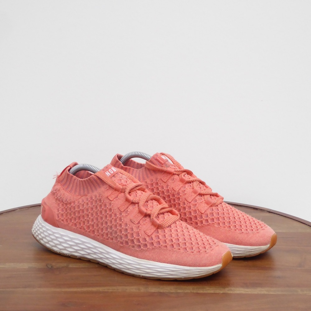 NOBULL Womens Coral Knit Runners Pink Athletic Training Shoes Size 10